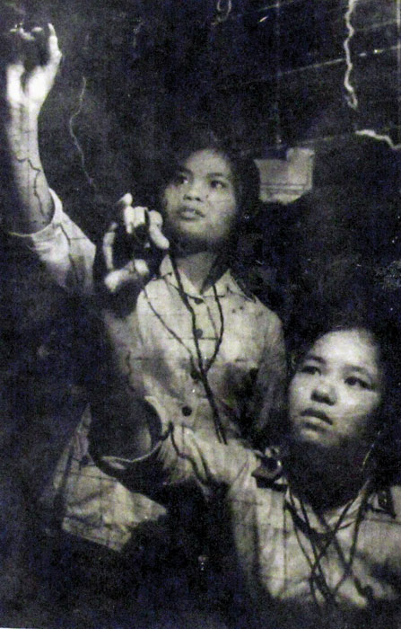 Tiêu đồ viên thao tác đánh dấu mục tiêu