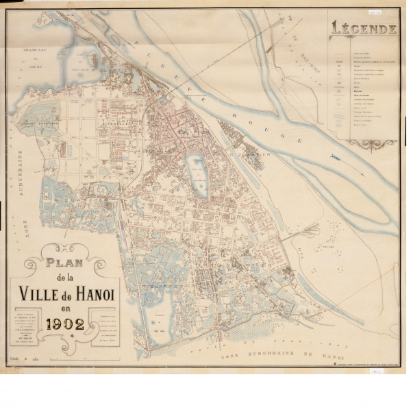 Bản đồ Hà Nội, năm 1902